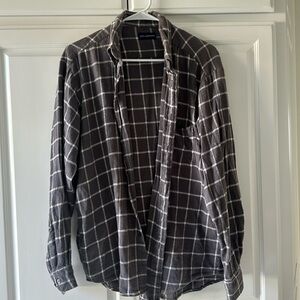 Button Down Grey Flannel